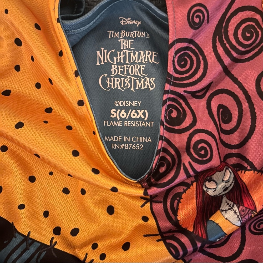 💀 Nightmare Before Christmas Sally Dress/Gown/Costume - Girls Small 6/6X - Picture 3 of 4